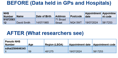 What your data looks like to a researcher