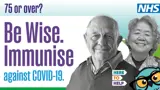 Image explaining Be Wise, Immunise Over 75s