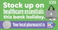 Image explaining order prescriptions for August bank holiday